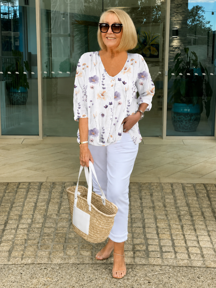 Arna | Floral Tunic Blouse
