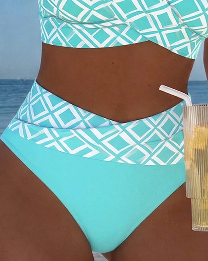 Naia | Diamond-Pattern Two-Piece Bikini