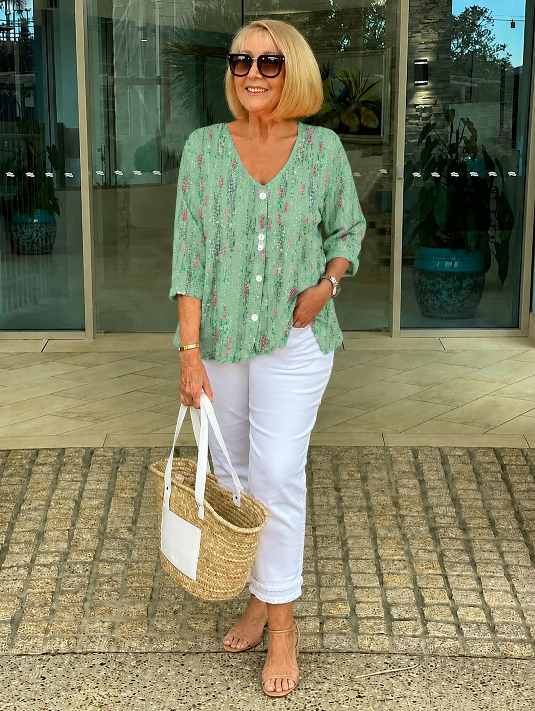 Arna | Floral Tunic Blouse