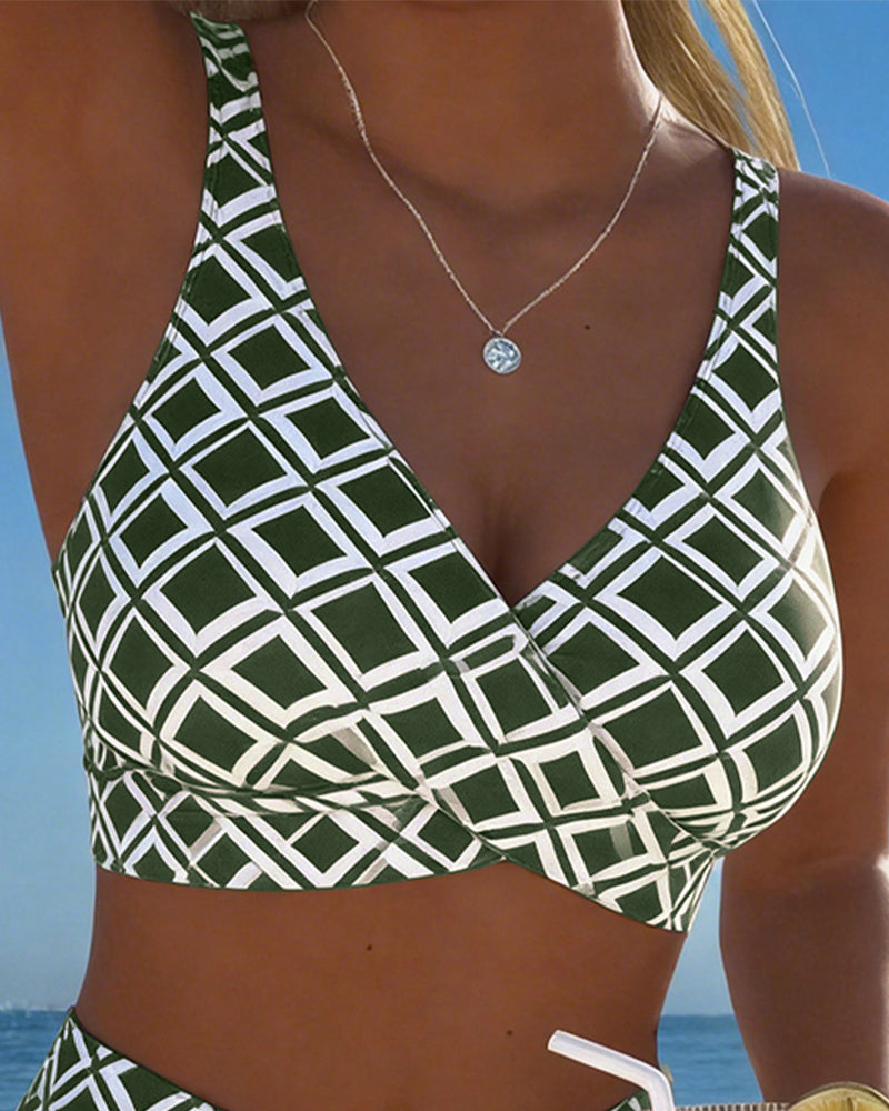 Naia | Diamond-Pattern Two-Piece Bikini