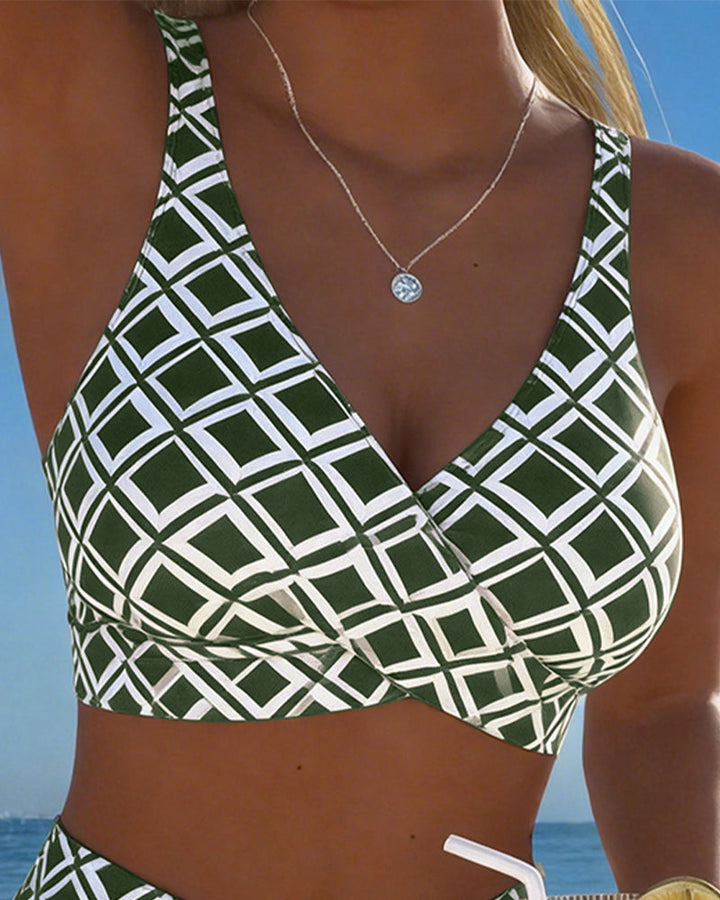 Naia | Diamond-Pattern Two-Piece Bikini