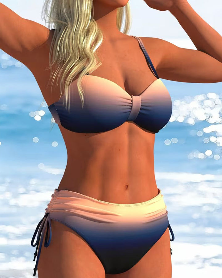 Dora | Gradient Print Tie-Bikini