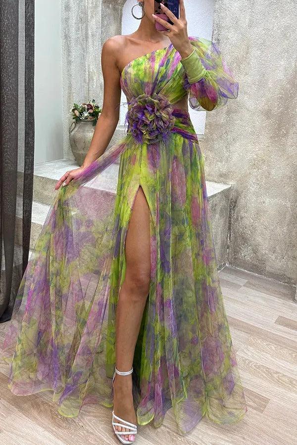 Grace | Pleated Floral Maxi Dress, Summer Escape
