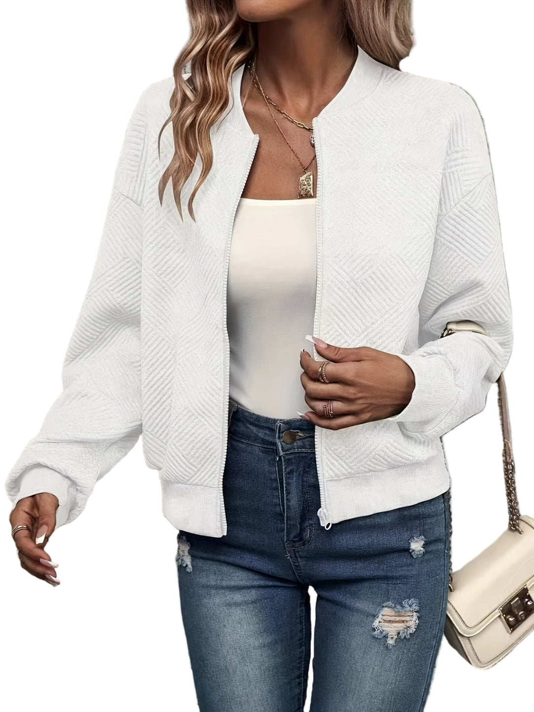 Trixie | Relaxed Soft Bomber Jacket