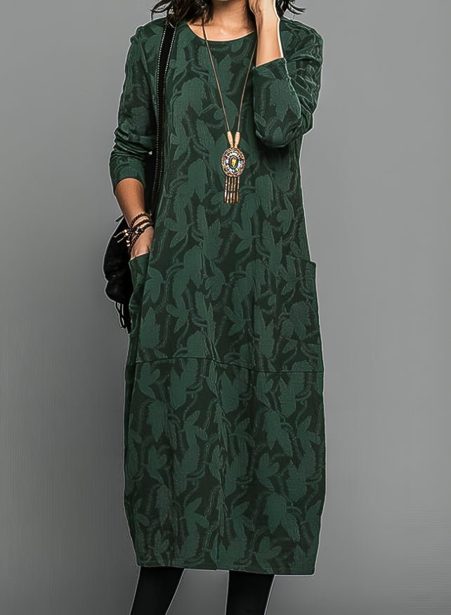 Cassie | Casual Winter Dress, Round Neck