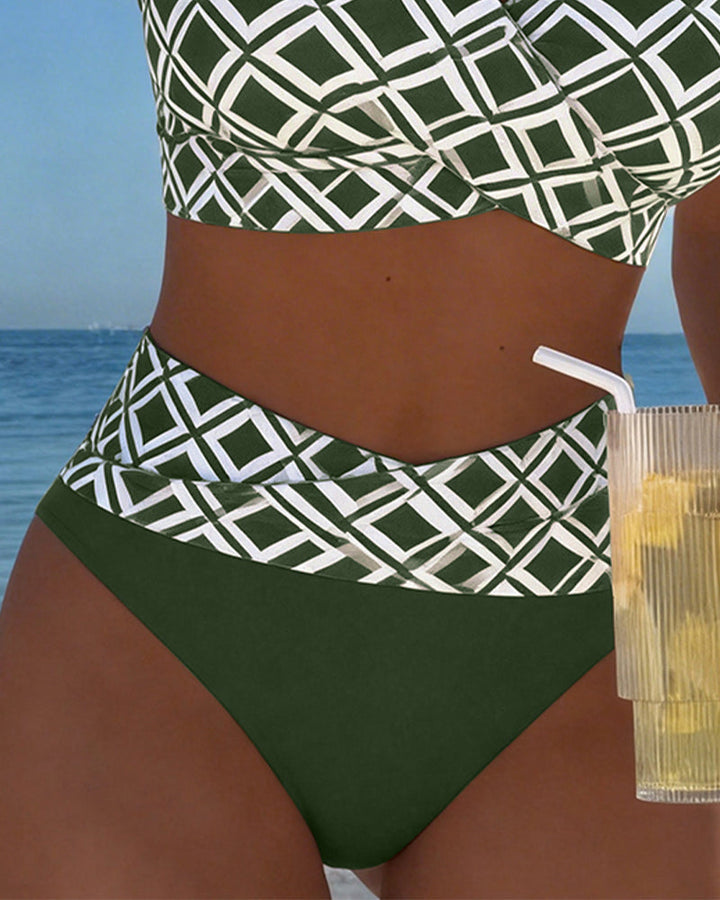 Naia | Diamond-Pattern Two-Piece Bikini