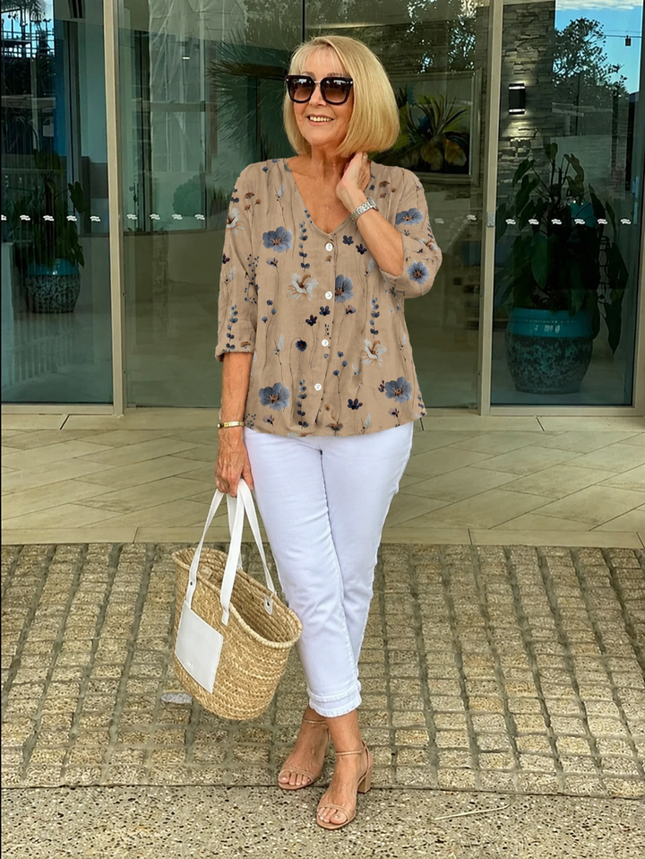 Arna | Floral Tunic Blouse