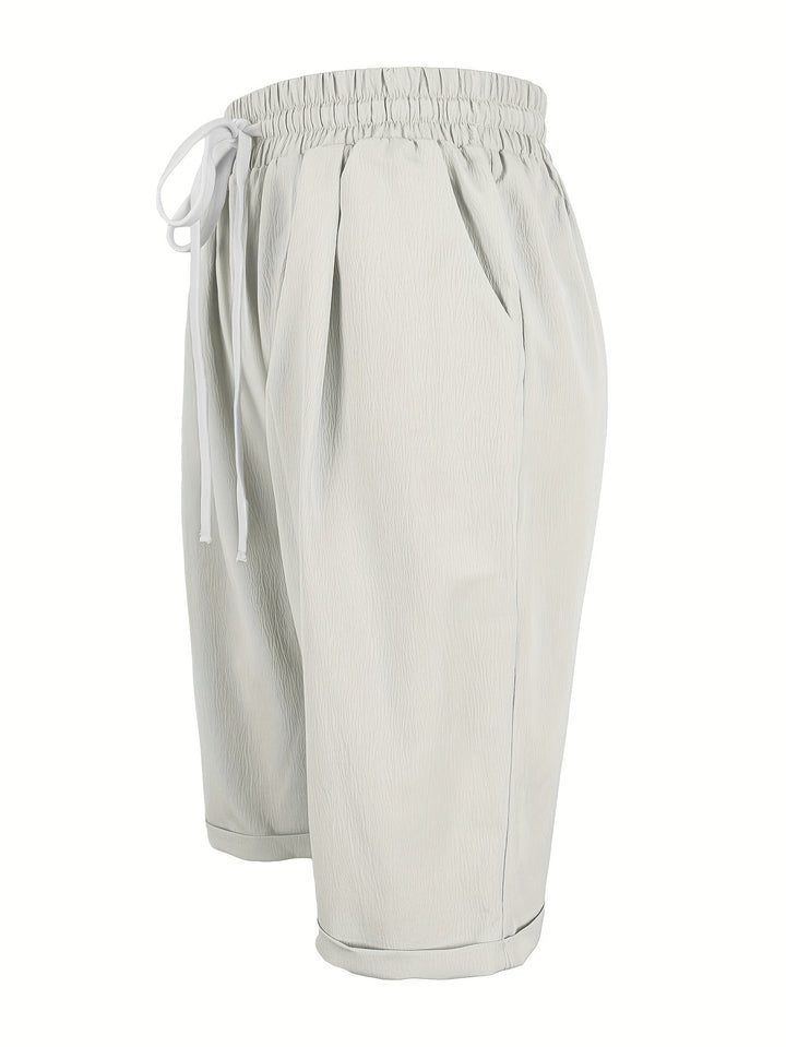 Lesley | Cropped Capri Pants with Turn Up Cuffs