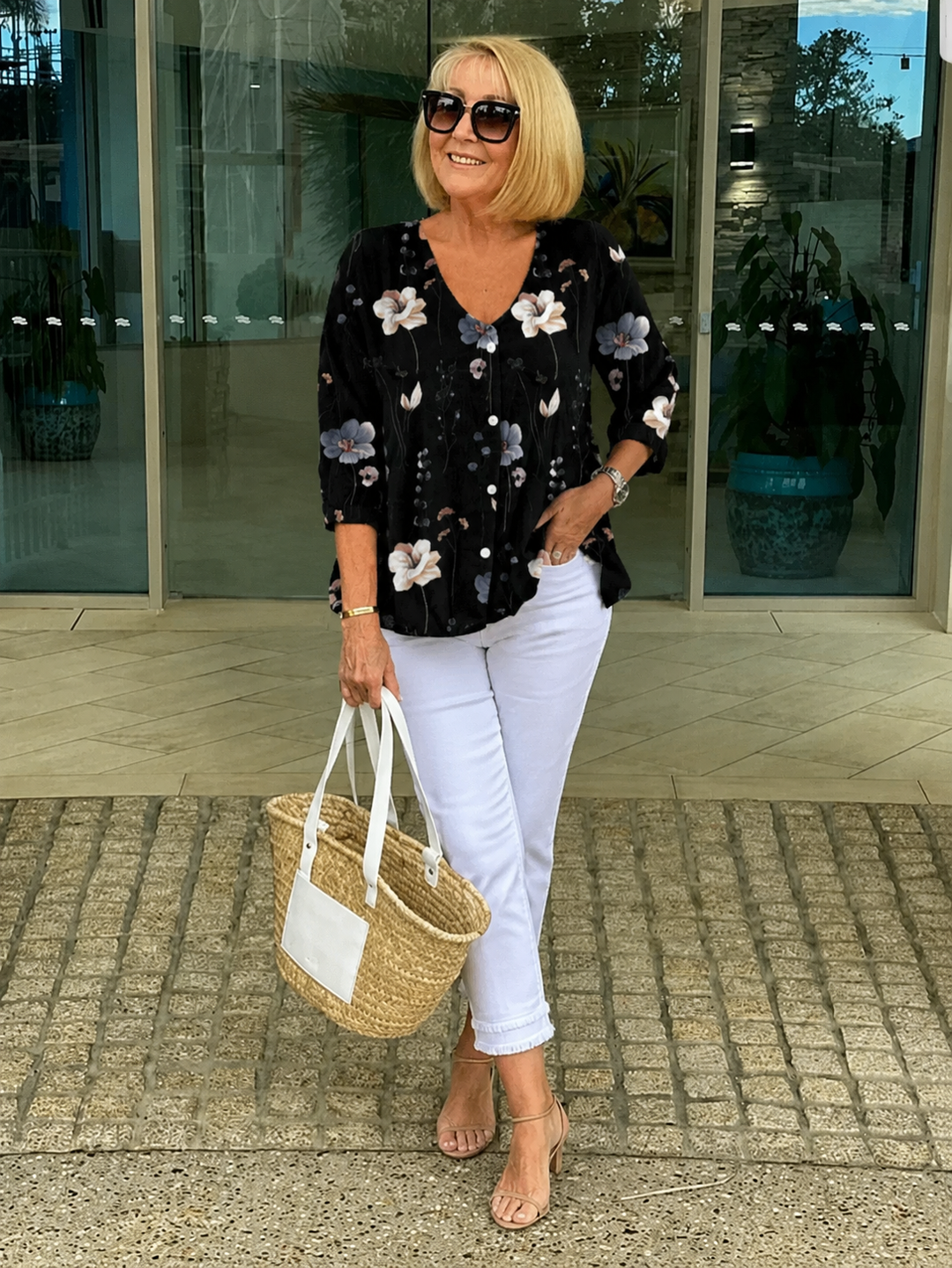 Arna | Floral Tunic Blouse