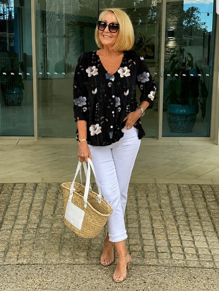 Arna | Floral Tunic Blouse