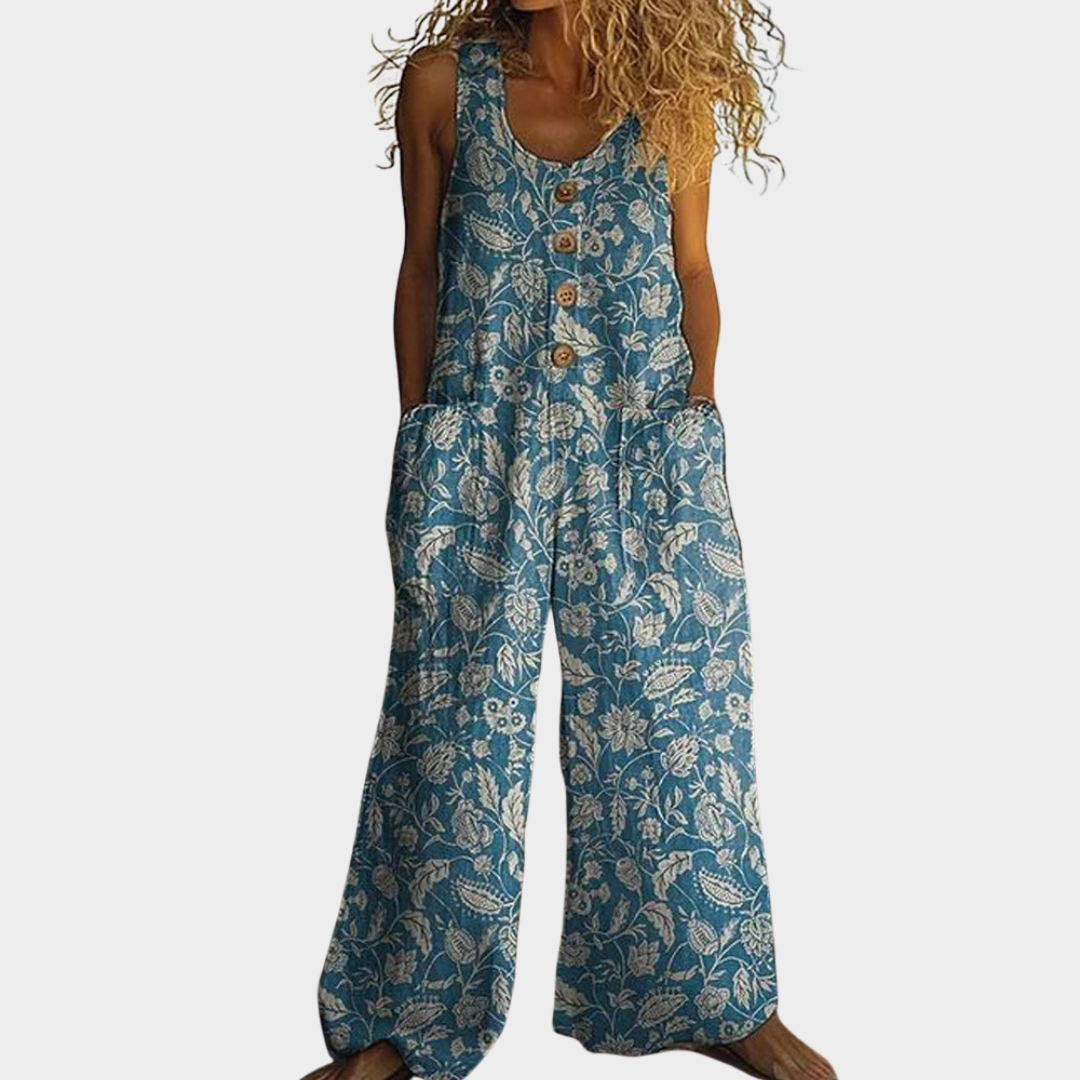 Darcie | Folk Art Print Jumpsuit