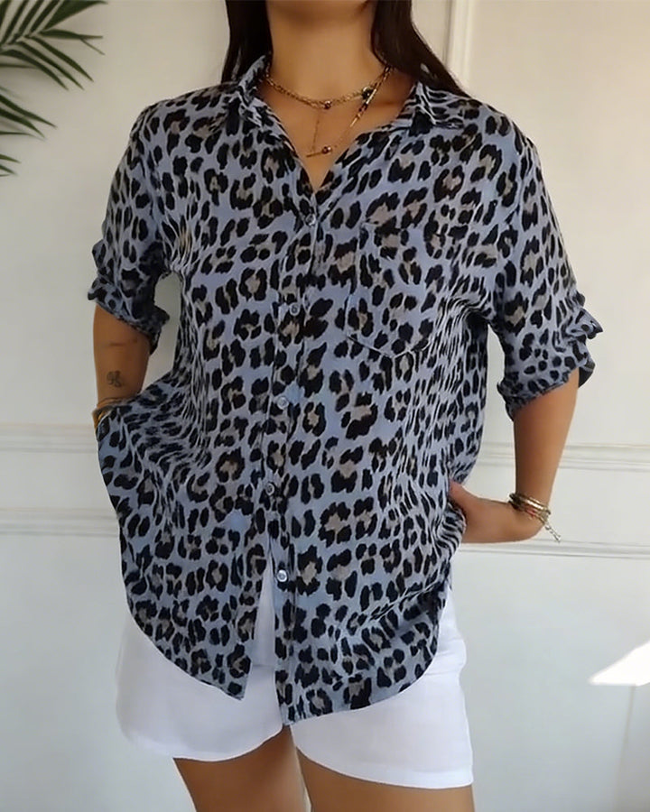 Susan | Leopard Print Blouse