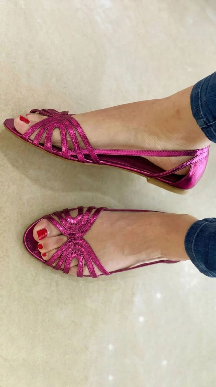 Éléonore™ | Sandales Dorées Lumière d'Été