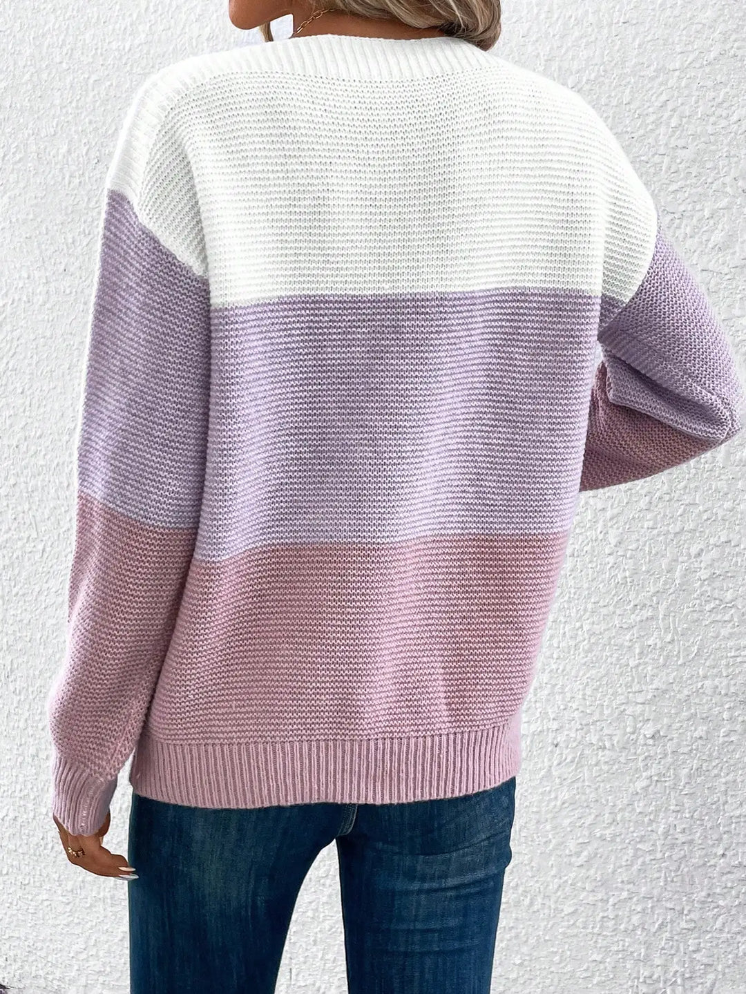 Iris | Three-Colour Patchwork Sweater