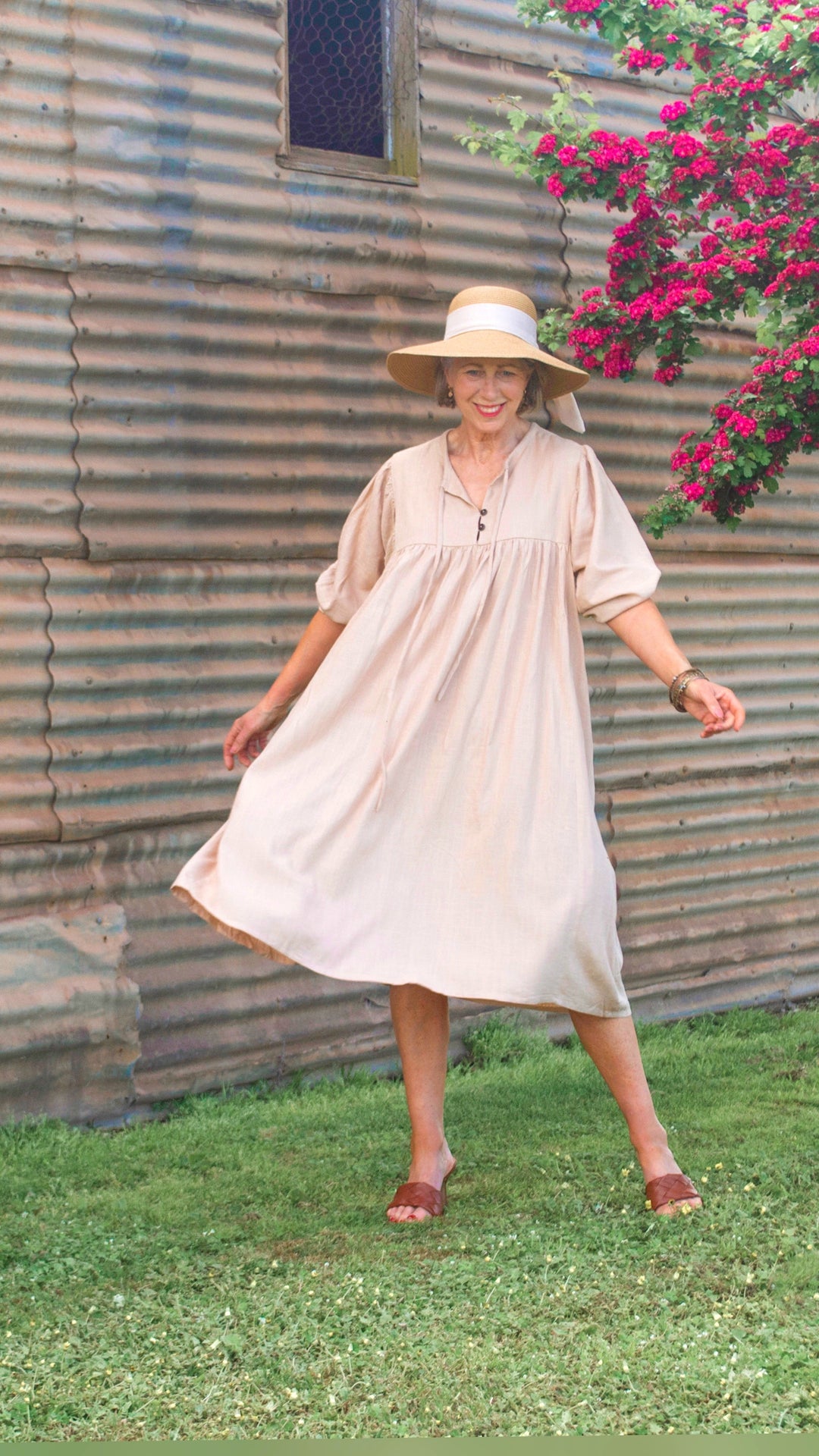 Genevieve | Dusk Linen Dress