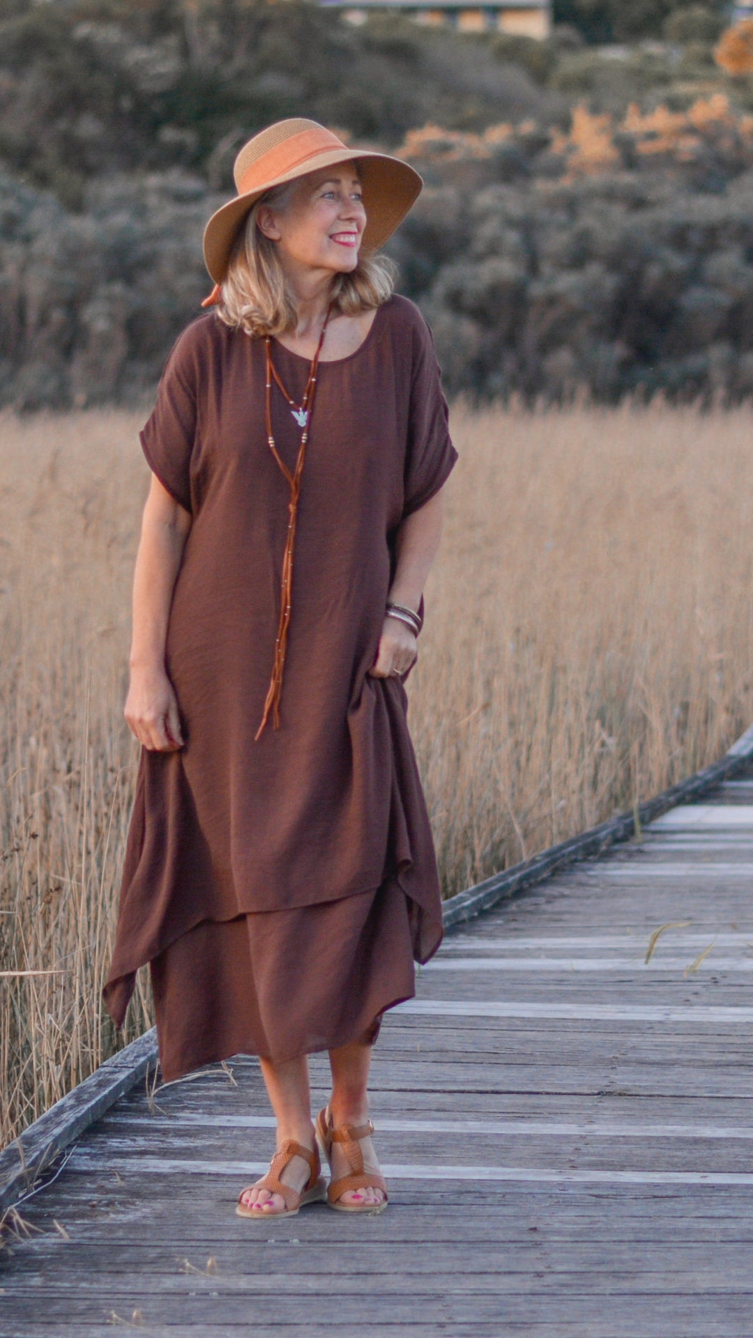 Lavinia | Chocolate Maxi Dress
