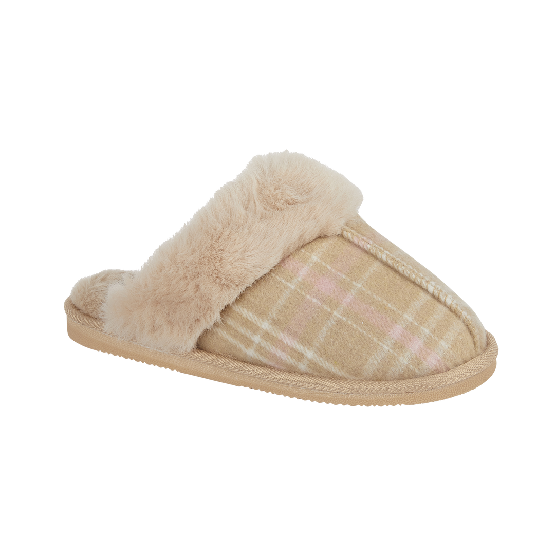 Wren | Tartan Mule Slippers