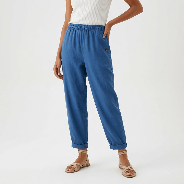 Pippa | Elegant Linen Wide Leg Summer Pants