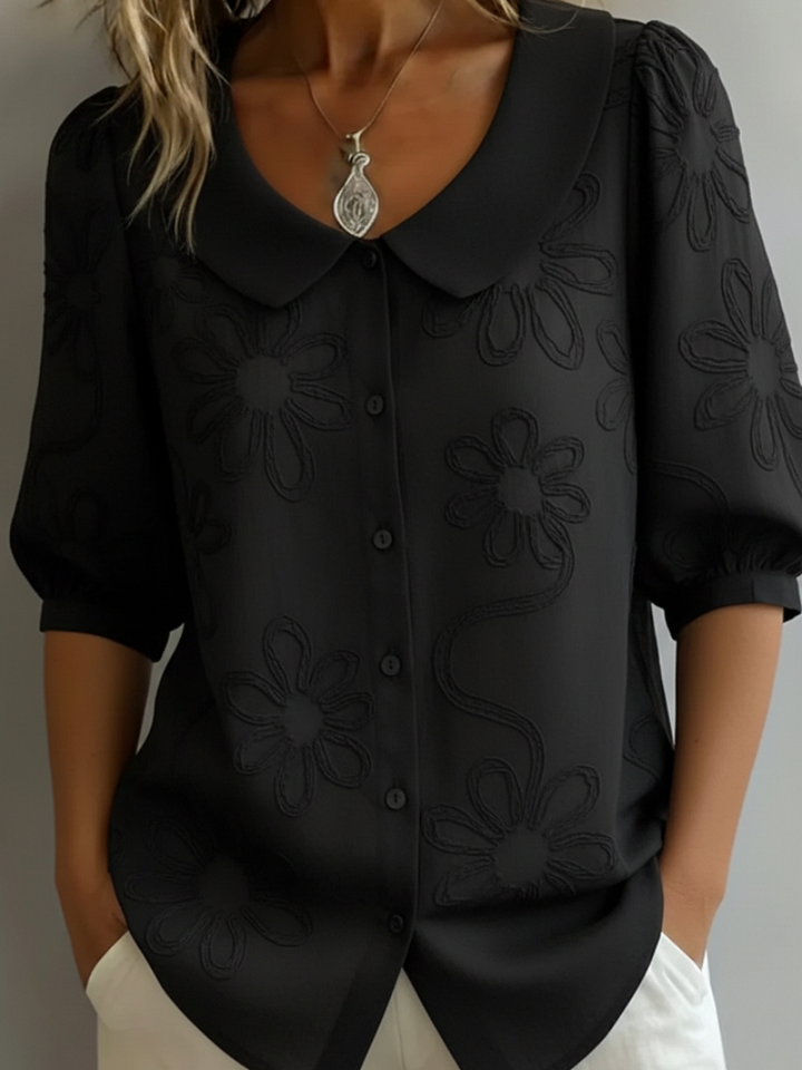 Nell | Floral Embroidered Blouse