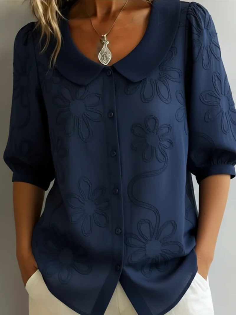 Nell | Floral Embroidered Blouse