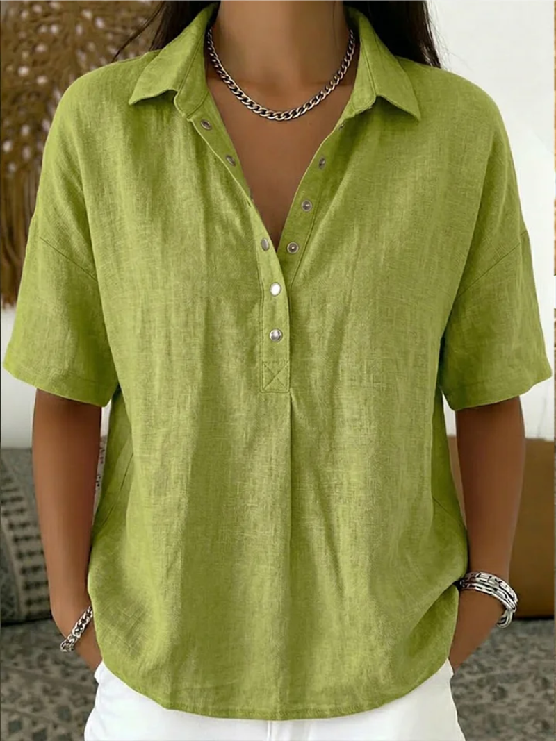 Bea | Collared Button Blouse