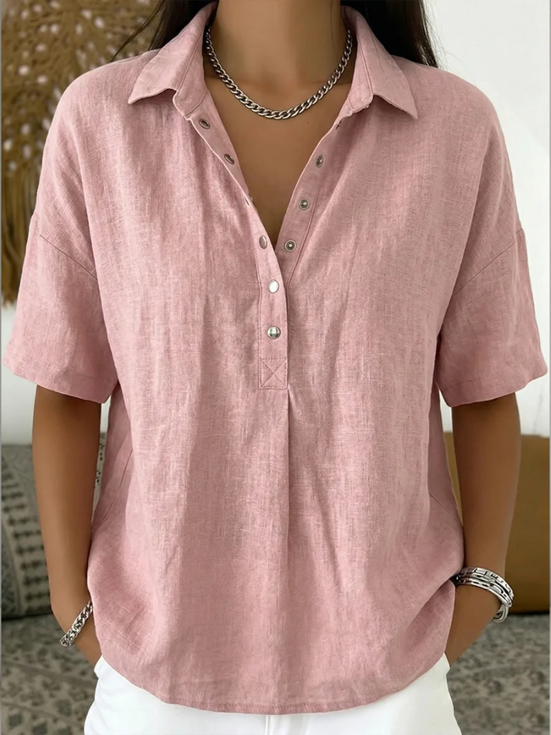 Bea | Collared Button Blouse