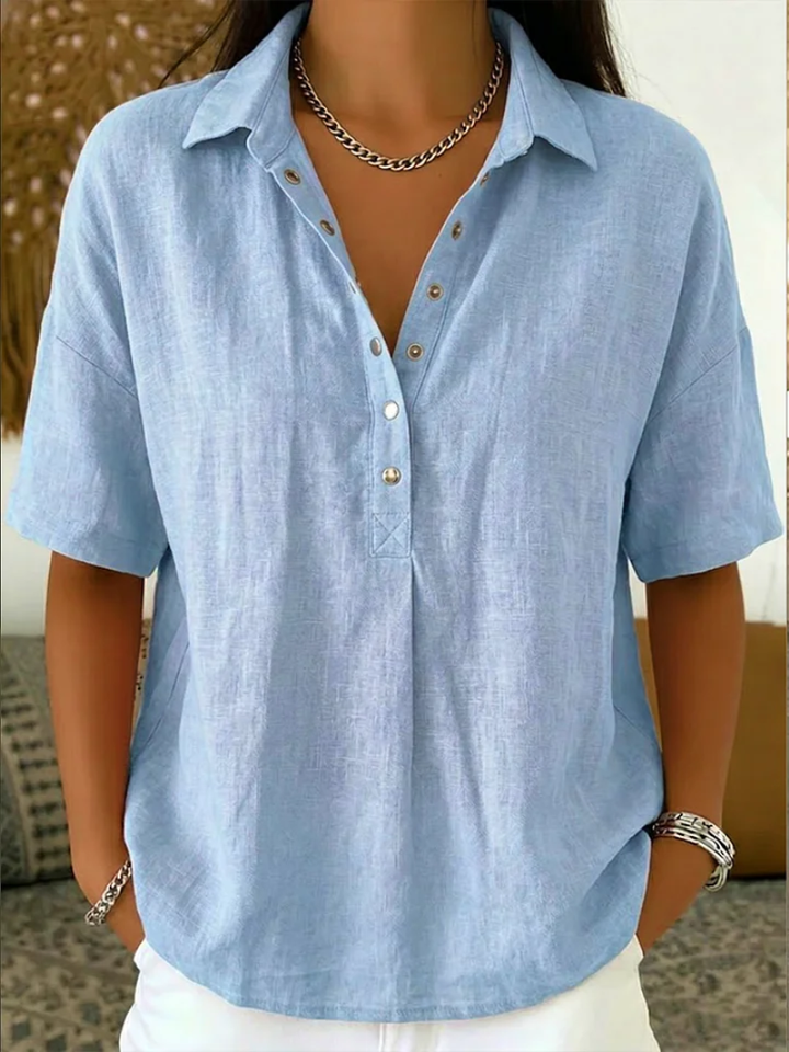 Bea | Collared Button Blouse
