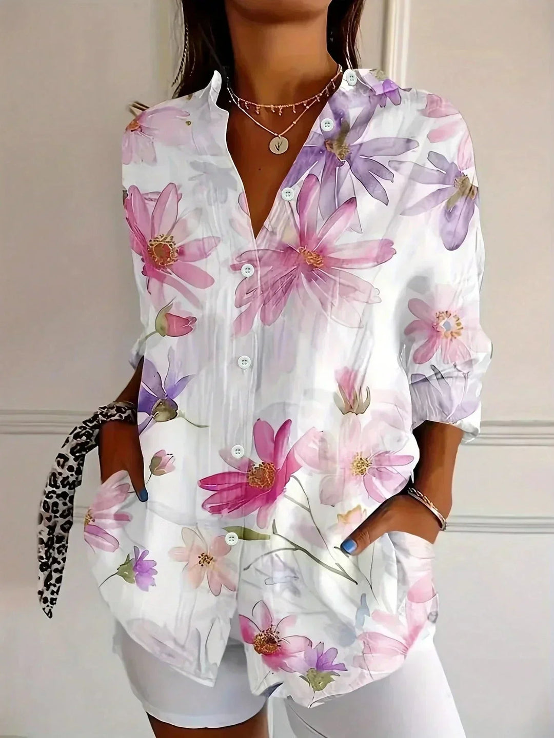 Fern | Colourful Print Relaxed Blouse