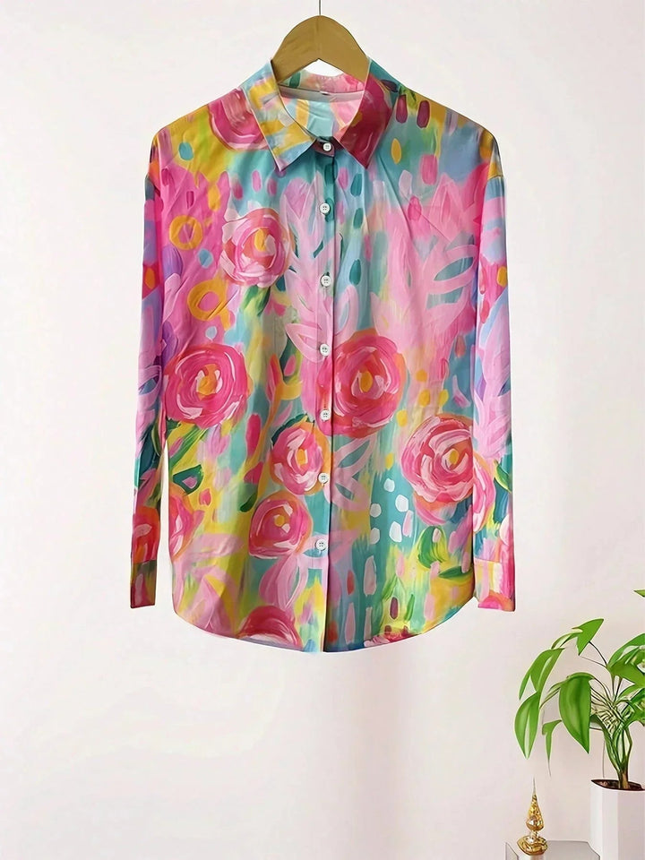 Fern | Colourful Print Relaxed Blouse