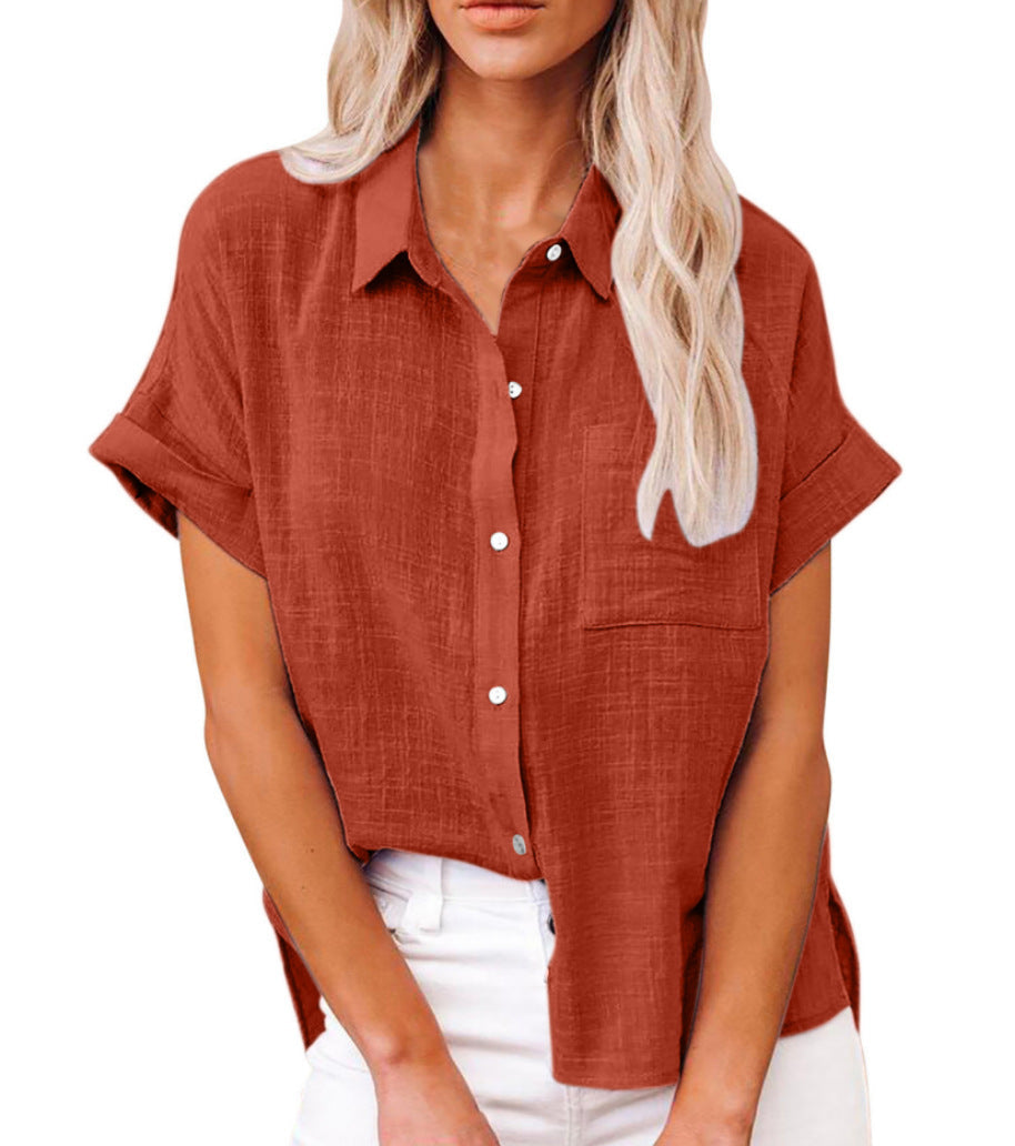 Nora | Relaxed Button-Front Blouse