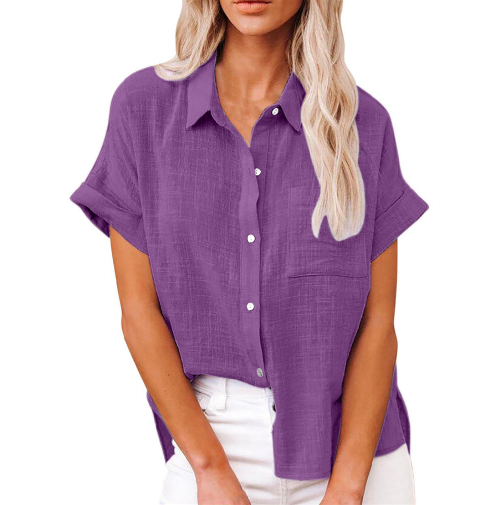 Nora | Relaxed Button-Front Blouse