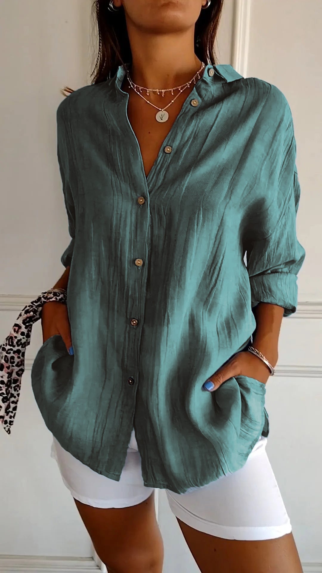 Hazel | Pleated Flowing Blouse