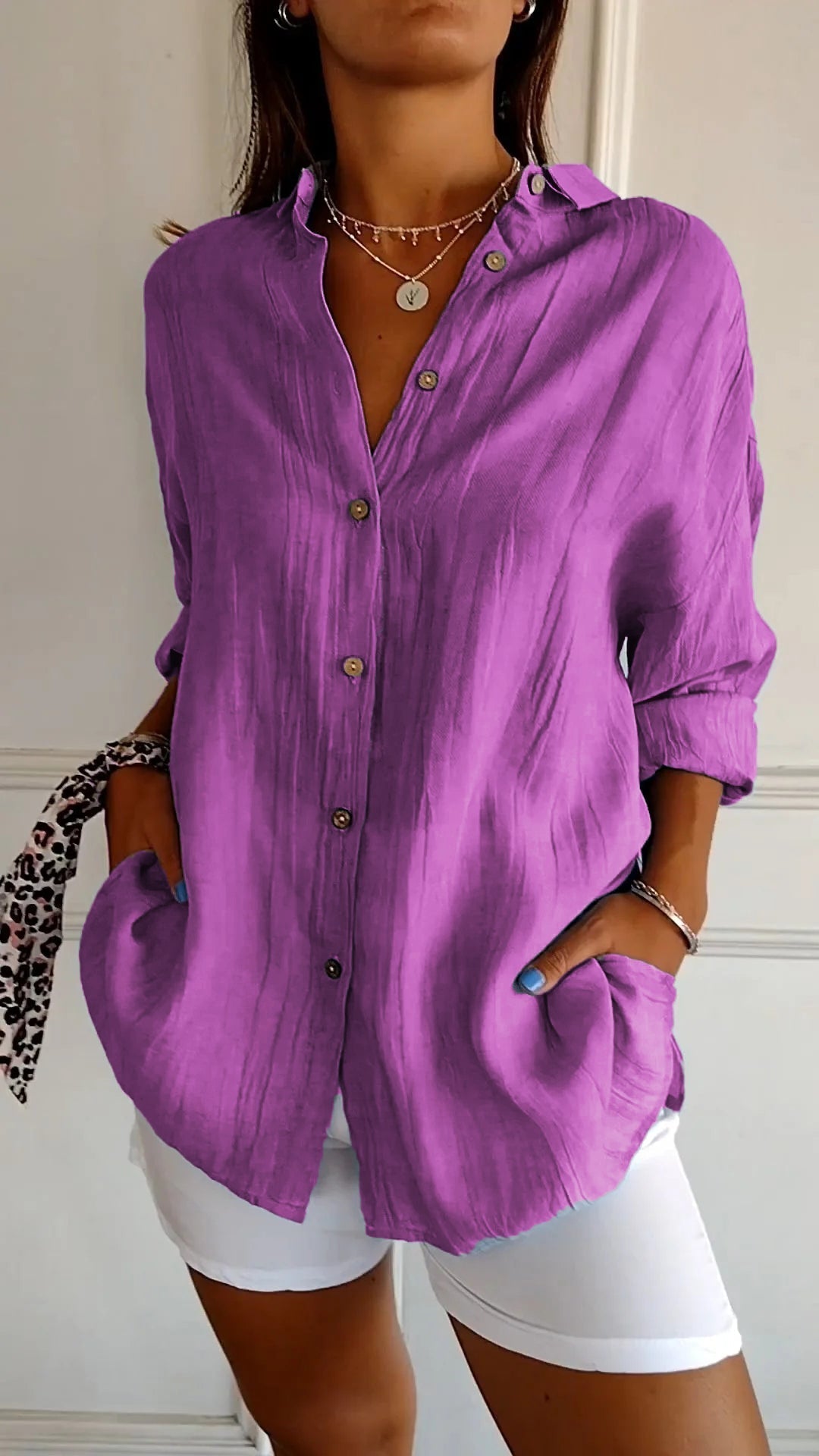 Hazel | Pleated Flowing Blouse