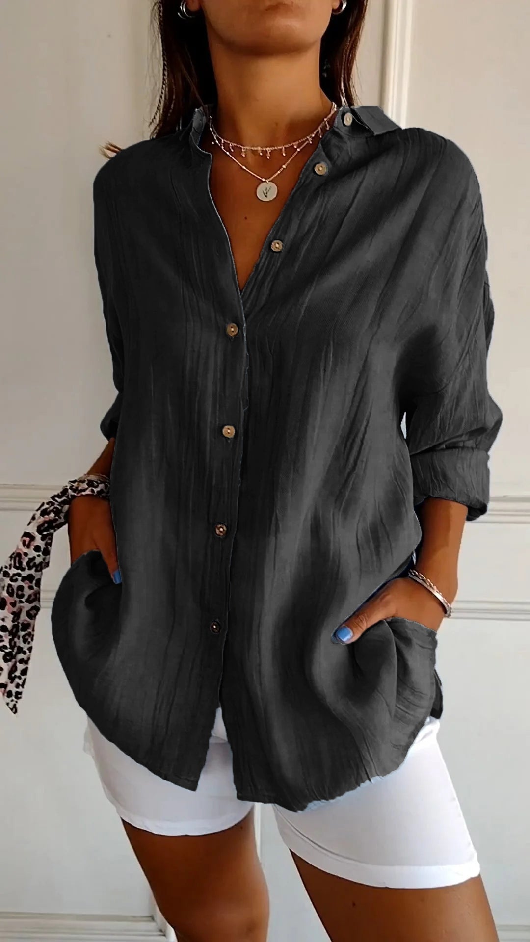 Hazel | Pleated Flowing Blouse