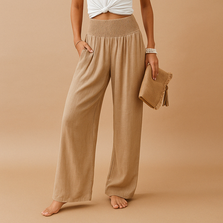 Blythe | Wide Leg Elastic Waist Pants