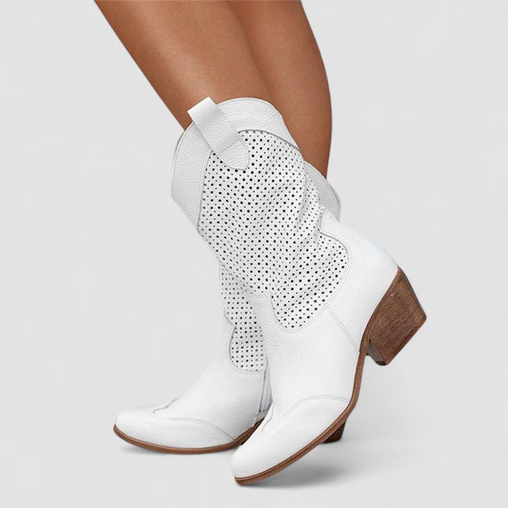 Perforated Western Boots