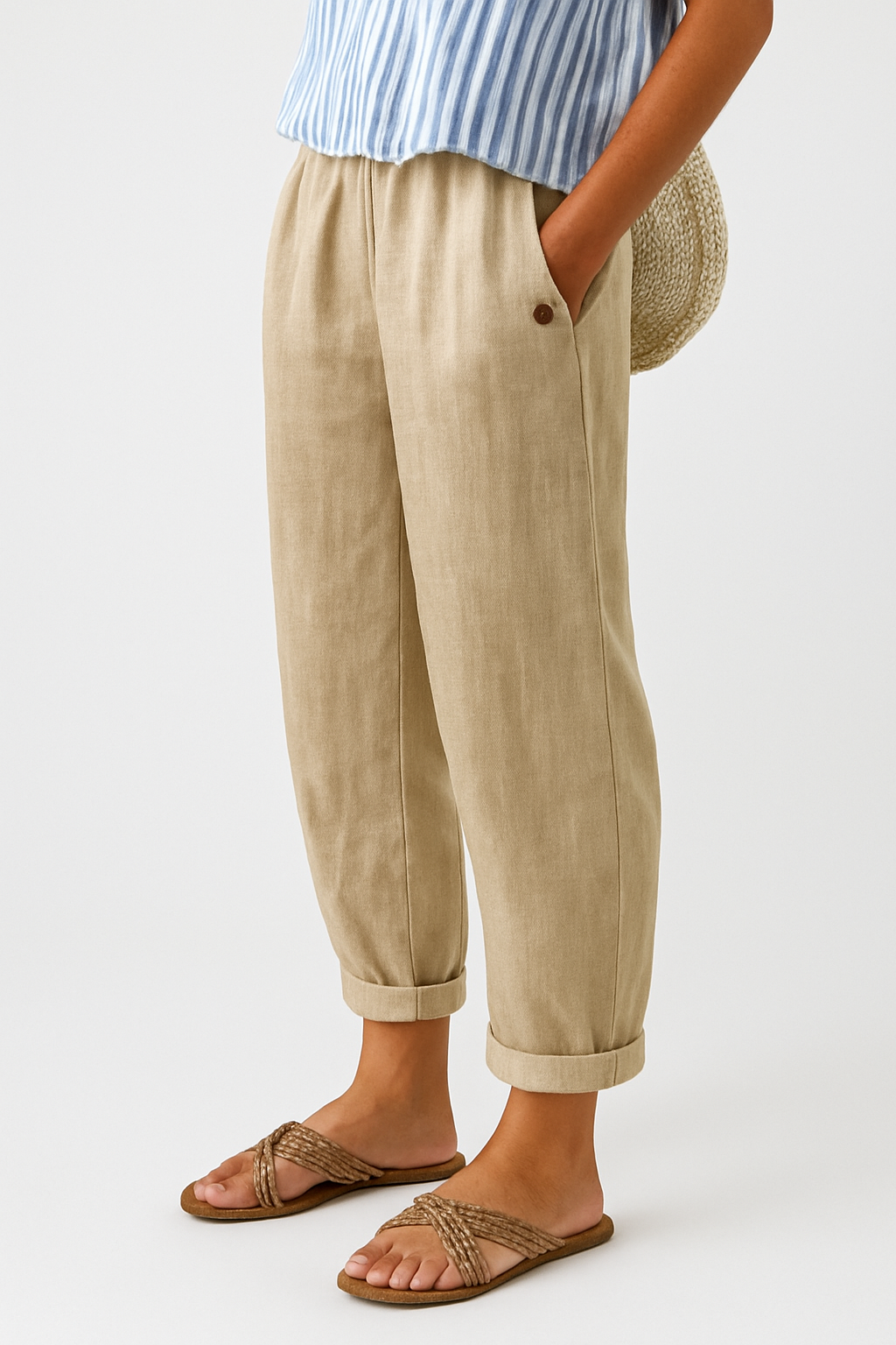 Perrie | Effortless Linen Pants with Side Pockets