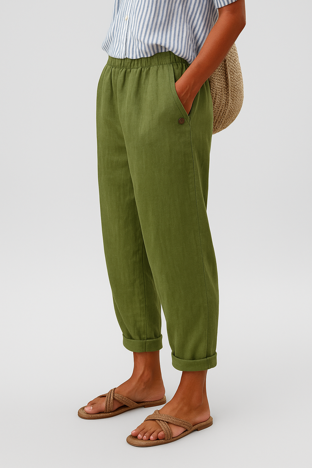 Perrie | Effortless Linen Pants with Side Pockets