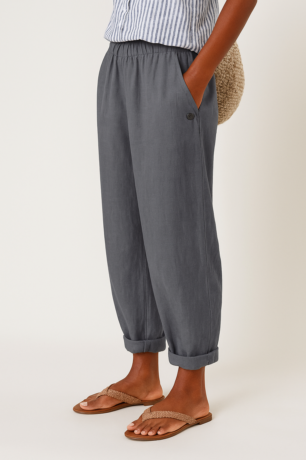 Perrie | Effortless Linen Pants with Side Pockets