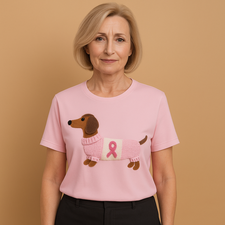 Bowen | Playful Dachshund Print T Shirt