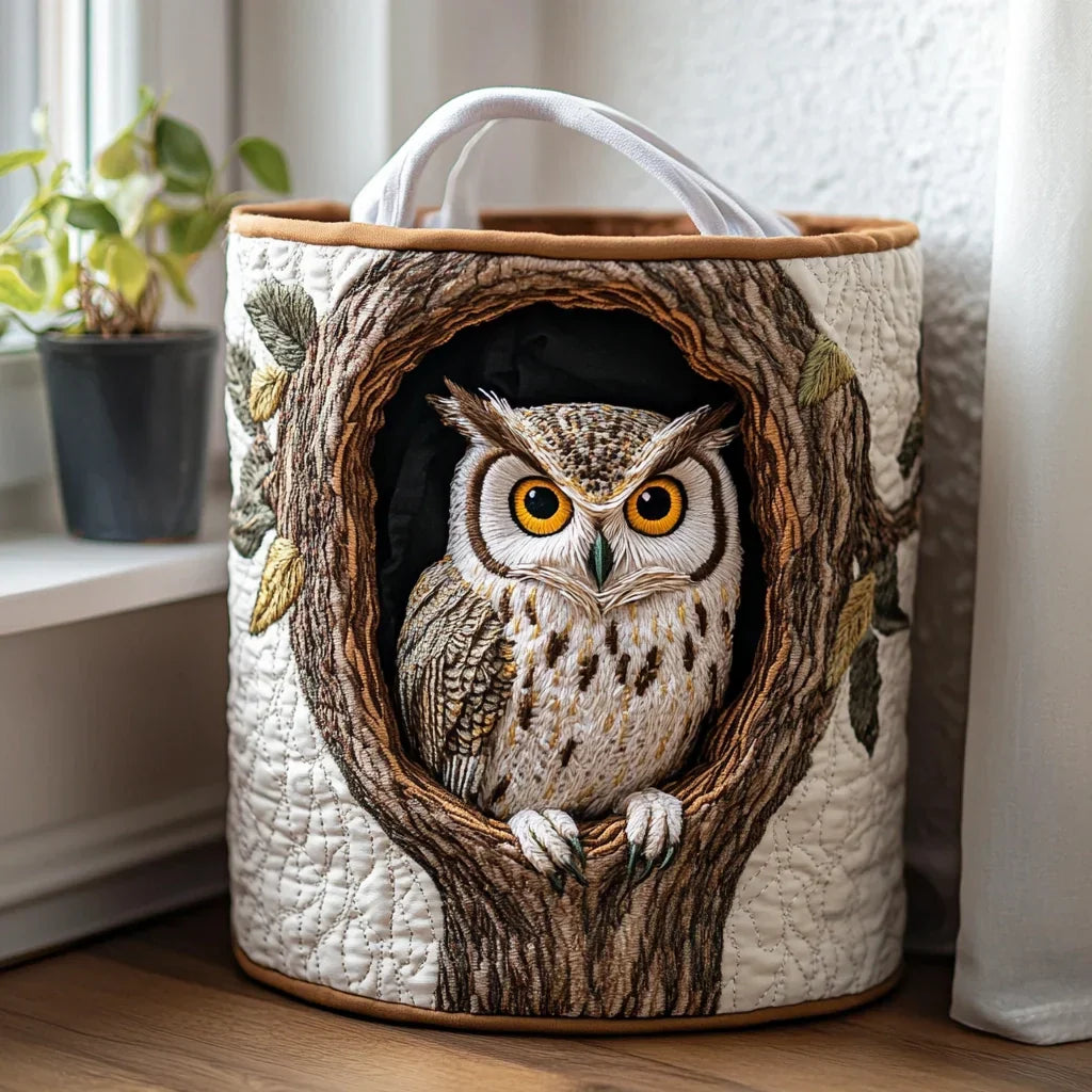 Hand-Quilted Sheep Basket