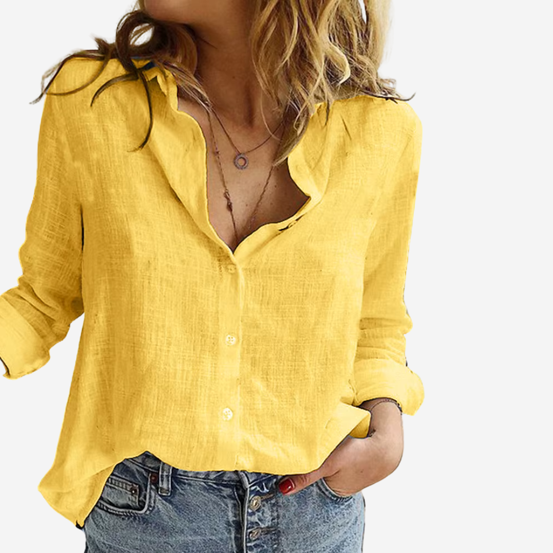Della | Airy Vintage Collar Blouse