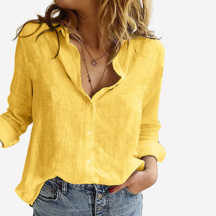 Della | Airy Vintage Collar Blouse