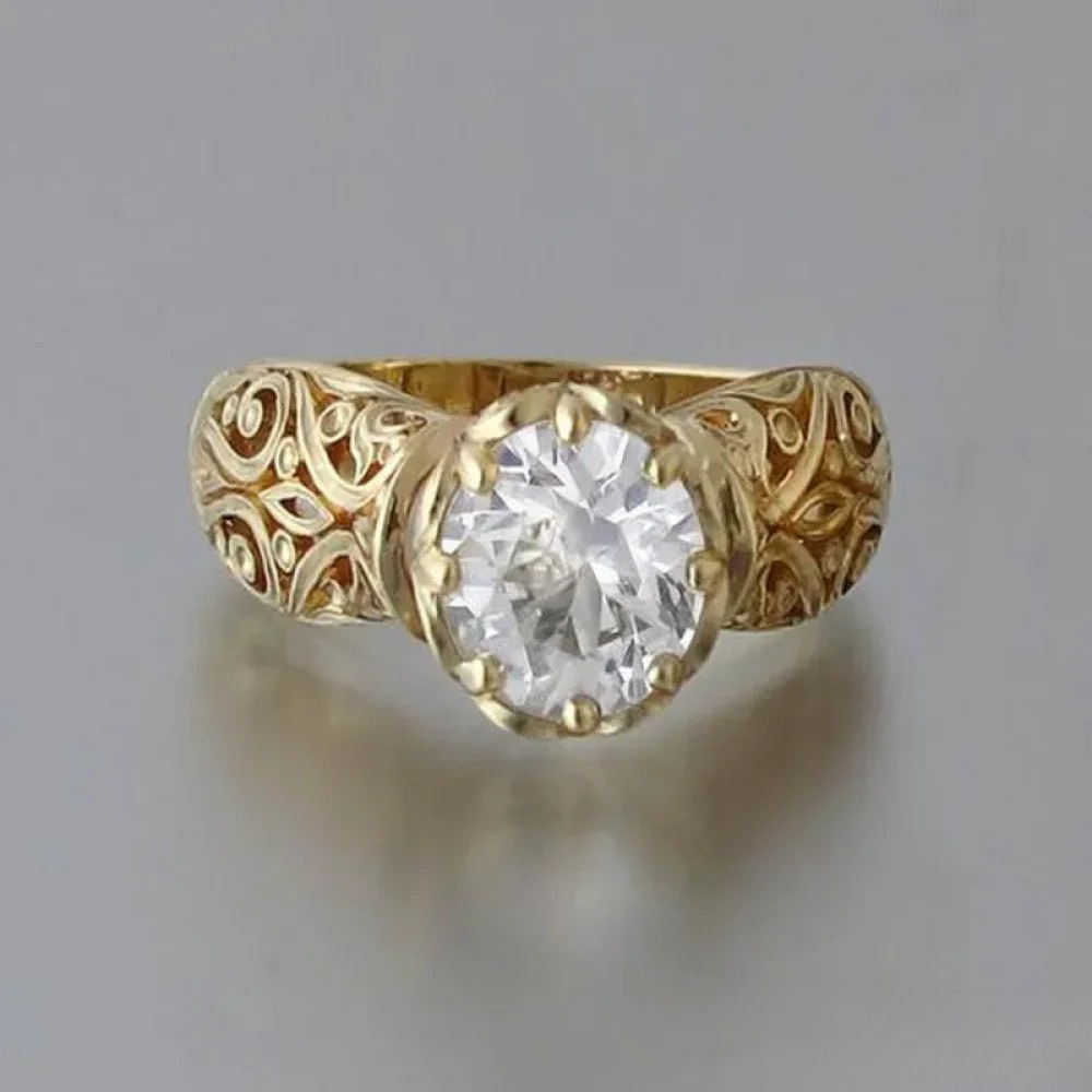 Fleur | Elegant Ring with White Zirconia