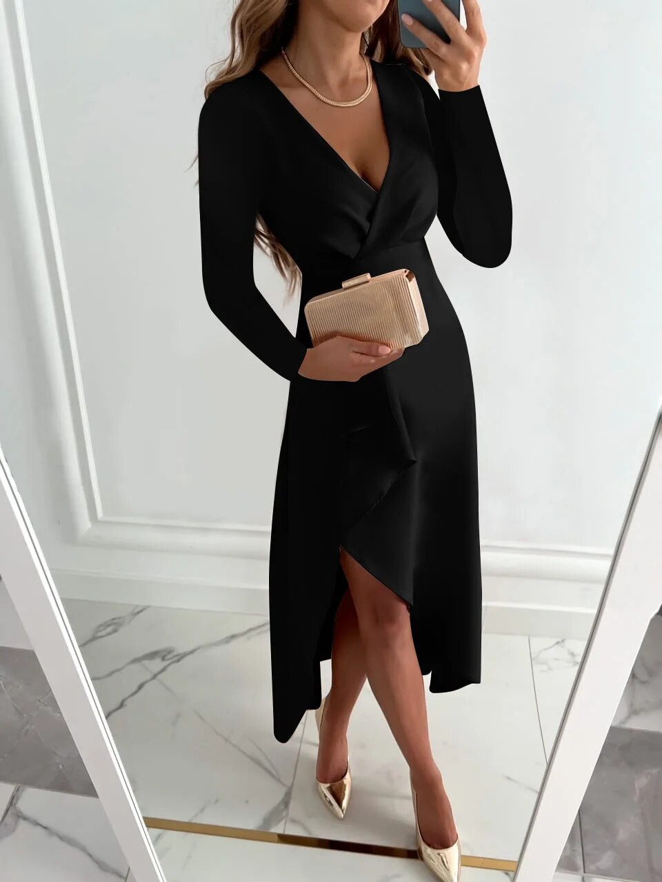 Beatrice | Wrap Midi Dress