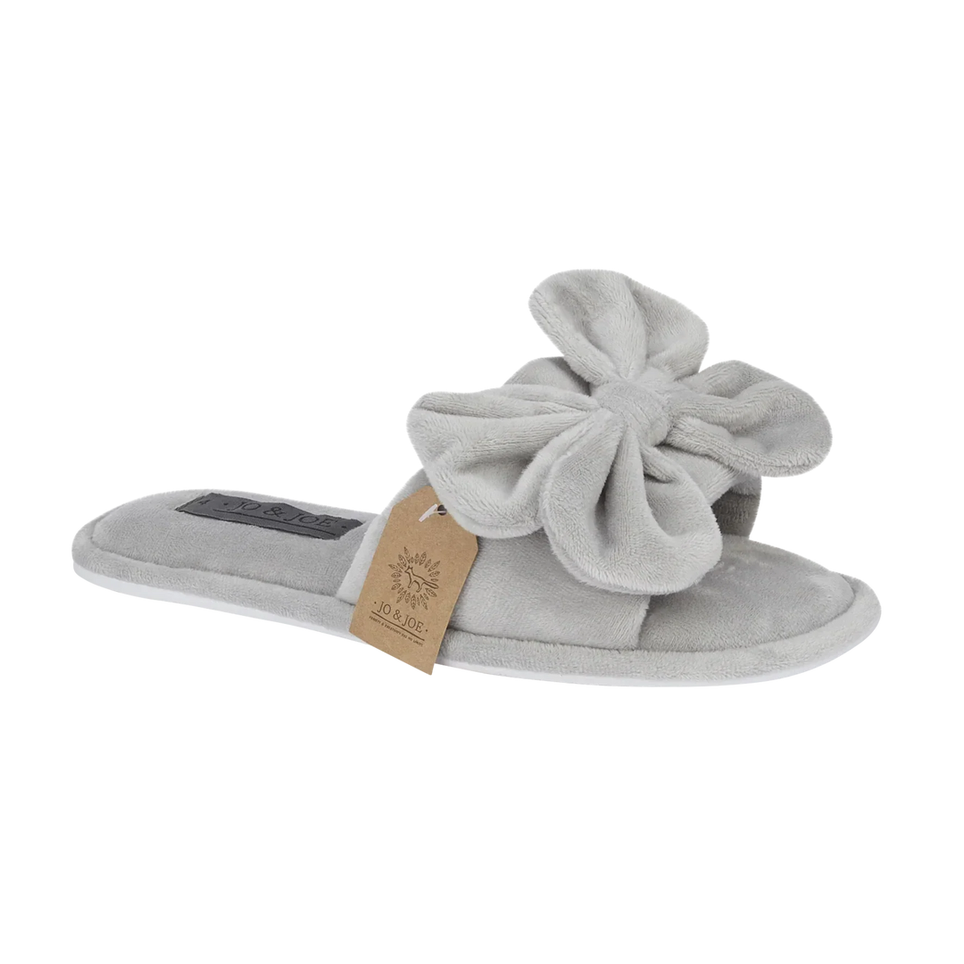 Marlee | Oversized Bow Open Toe Sliders