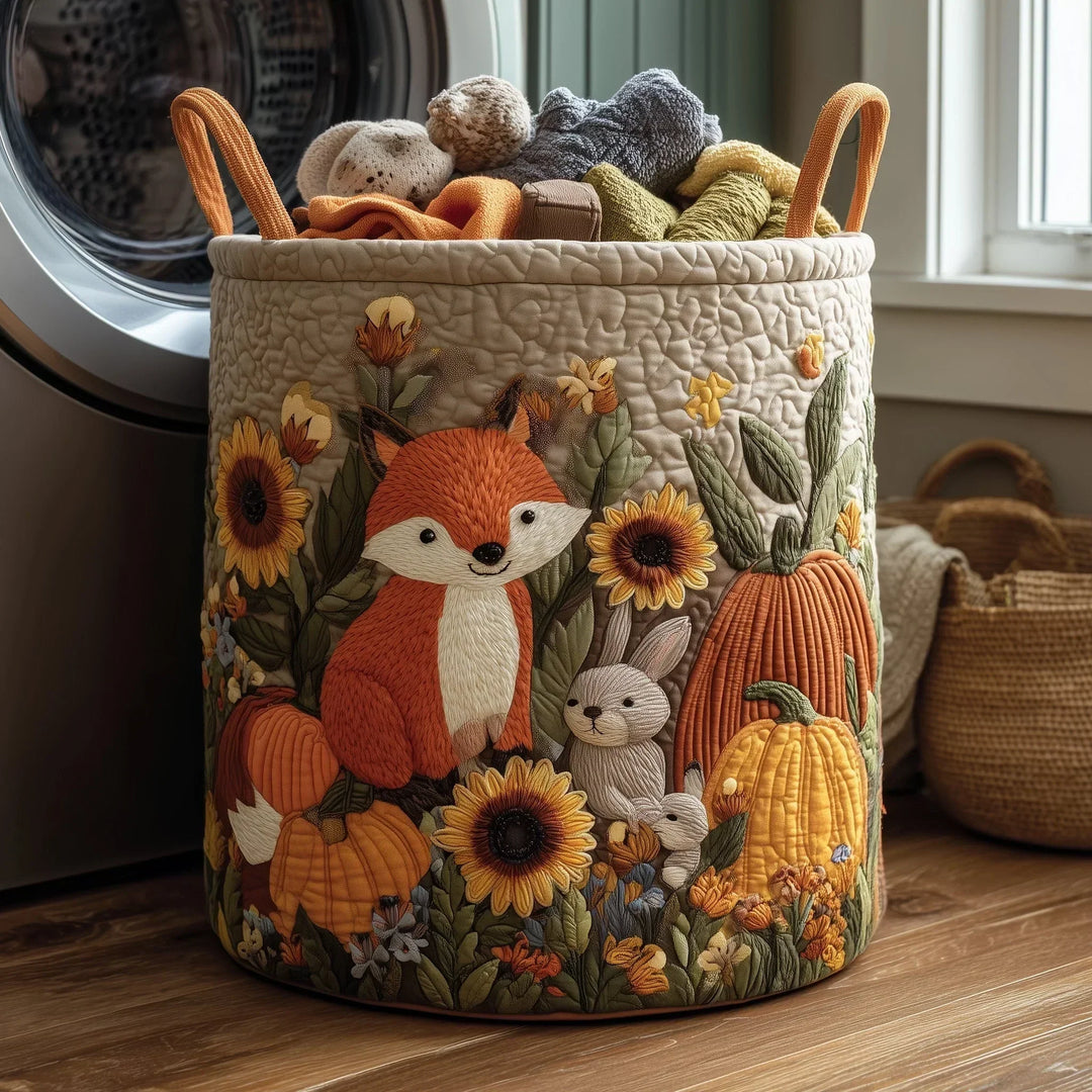 Hand-Quilted Sheep Basket