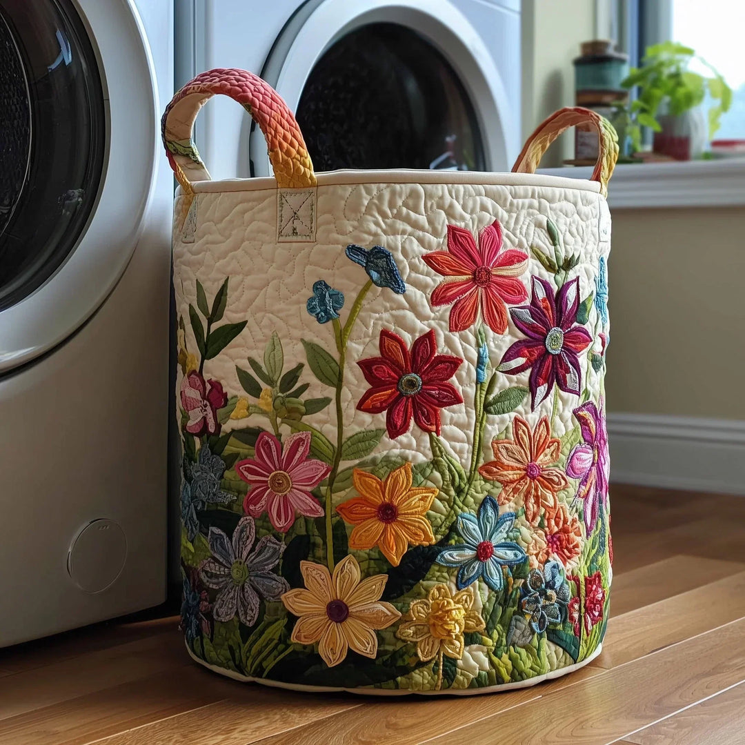 Hand-Quilted Sheep Basket