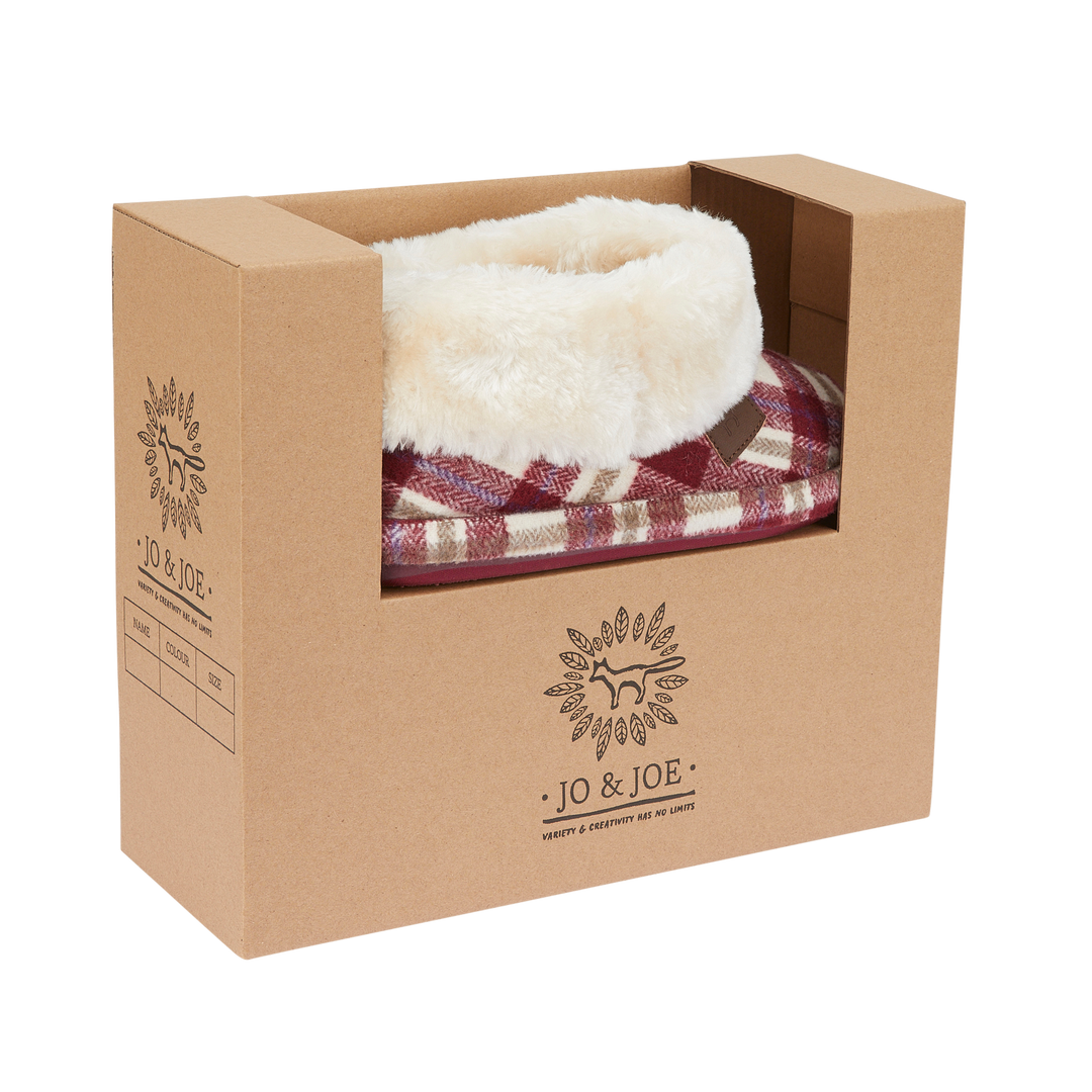 Quinn | Tartan Bootee Slippers