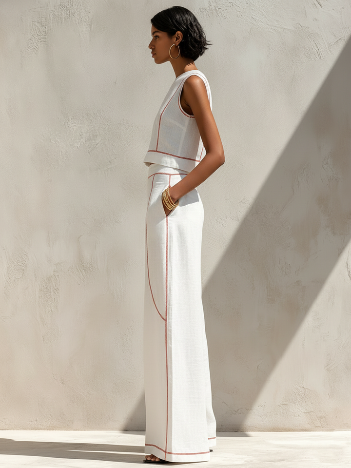 Stella | Contrast Linen Set